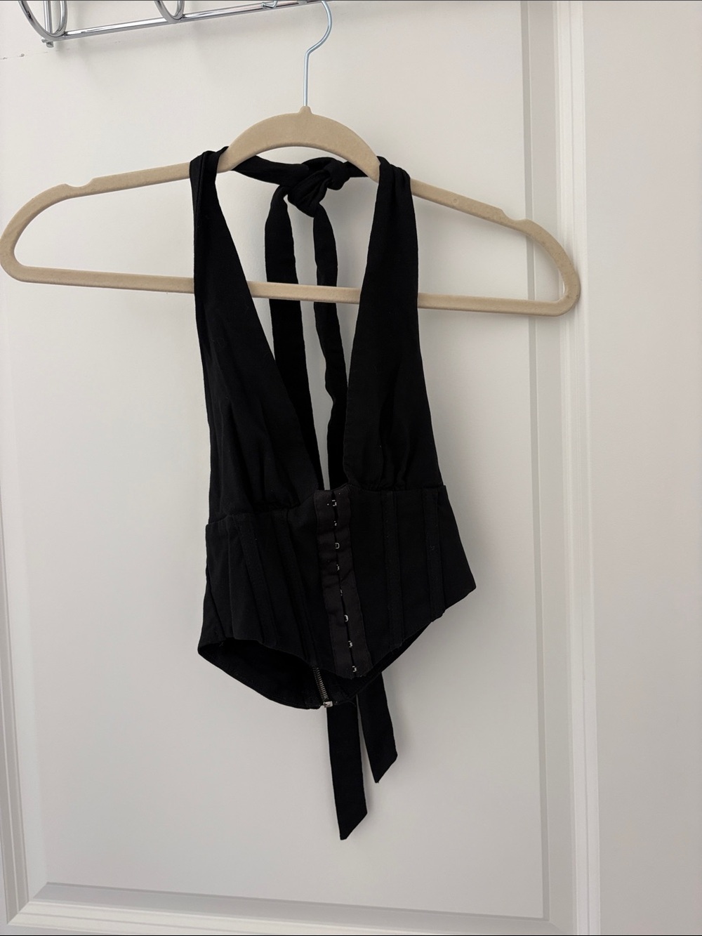 Princess Polly Black Halter Corset